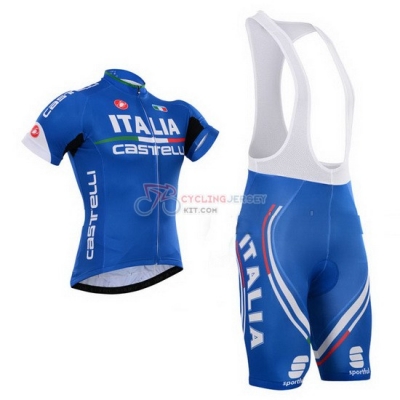 Castelli Cycling Jersey Kit Short Sleeve 2015 Blue