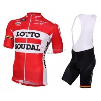 Lotto Cycling Jersey Kit Short Sleeve 2016 White And Red