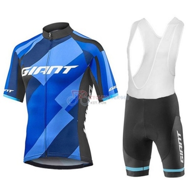 2018 Giant Elevate Cycling Jersey Kit Short Sleeve Blue and Black