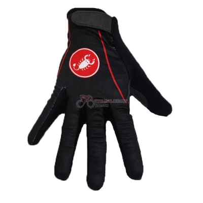 2020 Castelli Long Finger Gloves Black Red