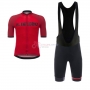 Angliru Vuelta Espana Short Sleeve Cycling Jersey and Bib Shorts Kit 2017 red