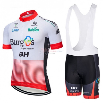 Burgos BH Cycling Jersey Kit Short Sleeve 2018 White and Red