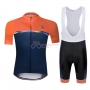 Chomir Cycling Jersey Kit Short Sleeve 2019 Orange Spento Blue