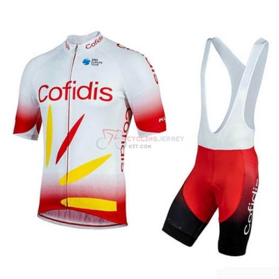 Cofidis Cycling Jersey Kit Short Sleeve 2019 Red White