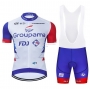 Groupama-FDJ Cycling Jersey Kit Short Sleeve 2021 Red Blue White