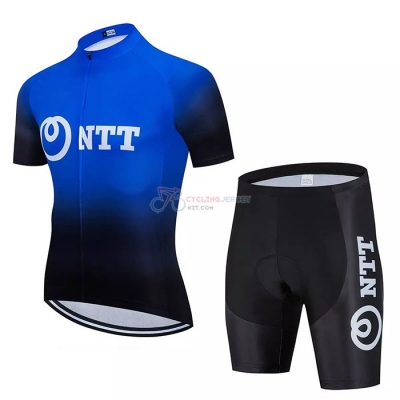 NTT Pro Cycling Cycling Jersey Kit Short Sleeve 2020 Black Blue