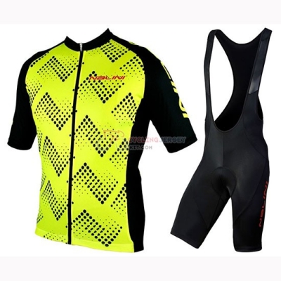 Nalini Podio 2.0 Cycling Jersey Kit Short Sleeve 2019 Black Yellow