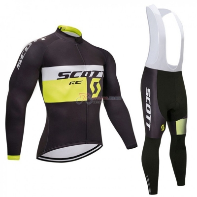 Scott 2018 Cycling Jersey Kit Long Sleeve 2018 Black and White