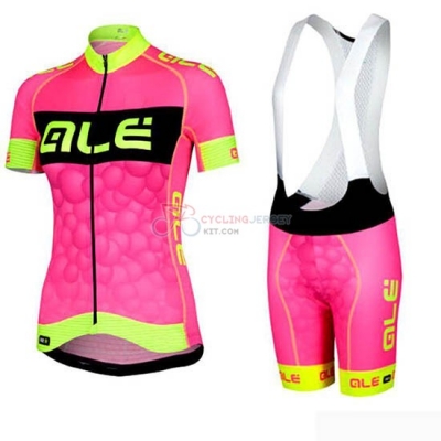 Women ALE Cycling Jersey Kit Short Sleeve 2019 Pink Black