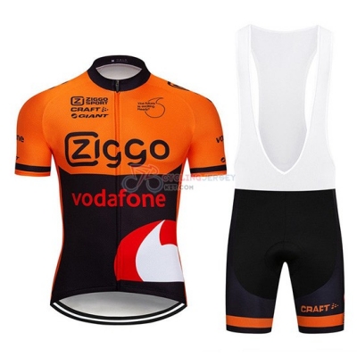 Ziggo Cycling Jersey Kit Short Sleeve 2019 Orange Black
