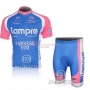 Lampre Cycling Jersey Kit Short Sleeve 2010 Pink And Light Blue