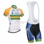 Greenedge Cycling Jersey Kit Short Sleeve 2014 White And Yellow