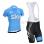 Sky Cycling Jersey Kit Short Sleeve 2014 Sky Blue And White