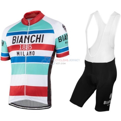 Bianchi Cycling Jersey Kit Short Sleeve 2016 Red And White