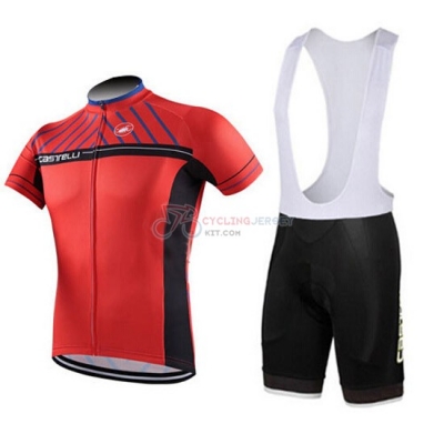 Castelli Cycling Jersey Kit Short Sleeve 2016 Black And Red