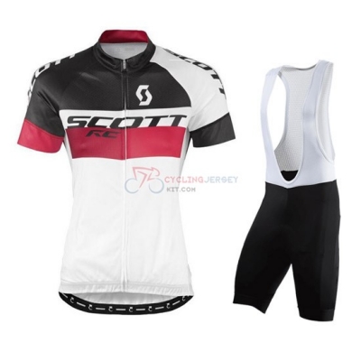 Women Cycling Jersey Kit Scott Short Sleeve 2016 Black And White
