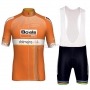 2018 Boels Dolmans Cycling Jersey Kit Short Sleeve Orange