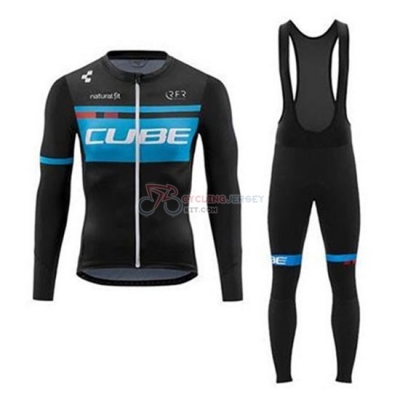 Cube Cycling Jersey Kit Long Sleeve 2020 Blue Black