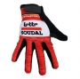2020 Lotto Soudal Long Finger Gloves Red White