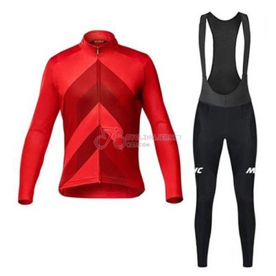 Mavic Cycling Jersey Kit Long Sleeve 2020 Red