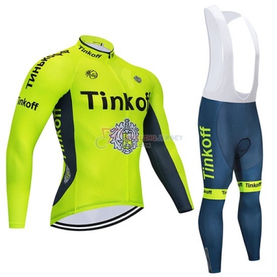 Tinkoff Cycling Jersey Kit Long Sleeve 2020 Yellow