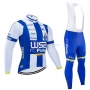 W52 FC Porto Cycling Jersey Kit Long Sleeve 2020 White Blue
