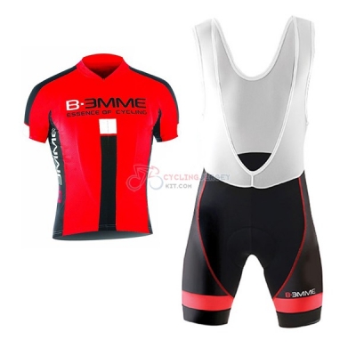 Biemme Identity Short Sleeve Cycling Jersey and Bib Shorts Kit 2017 black and red