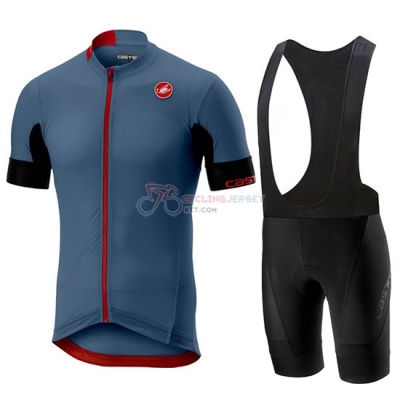 Castelli Aero Race Cycling Jersey Kit Short Sleeve 2019 Blue