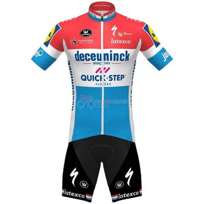 Deceuninck Quick Step Cycling Jersey Kit Short Sleeve 2020 Netherlands