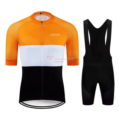 Le Col Cycling Jersey Kit Short Sleeve 2020 Black White Yellow