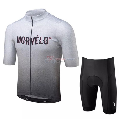 Morvelo Cycling Jersey Kit Short Sleeve 2020 Gray