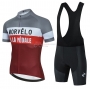 Morvelo Cycling Jersey Kit Short Sleeve 2021 Red White Gray