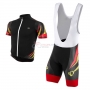 Pearl Izumi Short Sleeve Cycling Jersey and Bib Shorts Kit 2017 black and red