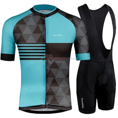 Runchita Cycling Jersey Kit Short Sleeve 2019 Celeste Gray