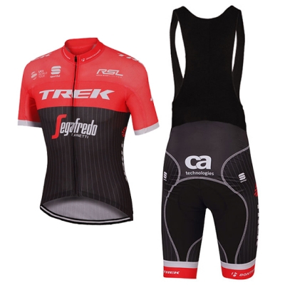 Trek Segafredo Cycling Jersey Kit Short Sleeve 2017 black and red