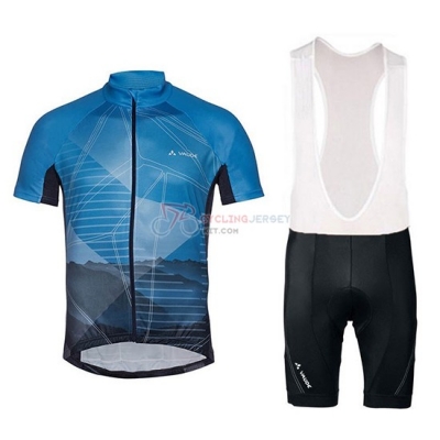 Vaude Majura Cycling Jersey Kit Short Sleeve 2018 Blue
