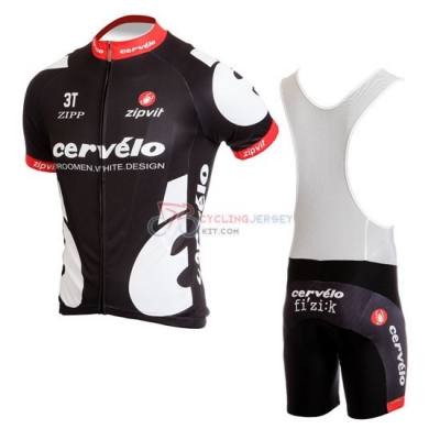 Cervelo Cycling Jersey Kit Short Sleeve 2009 White And Black