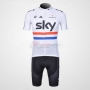 Sky Cycling Jersey Kit Short Sleeve 2012 Black And White