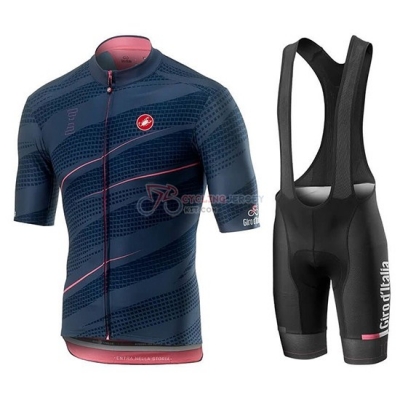 Giro d'Italia Cycling Jersey Kit Short Sleeve 2019 Spento Blue