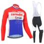 Corendon Circus Cycling Jersey Kit Long Sleeve 2019 Red White Azul