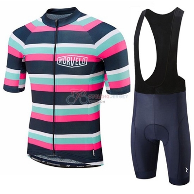 Morvelo Cycling Jersey Kit Short Sleeve 2019 Green Pink Black