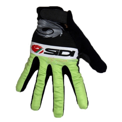 2020 SIDI Long Finger Gloves Black Green
