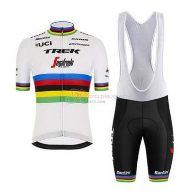 UCI Mondo Campione Trek Segafredo Cycling Jersey Kit Short Sleeve 2020