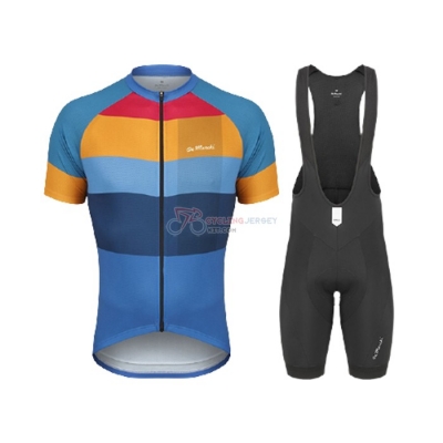 De Marchi Cycling Jersey Kit Short Sleeve 2021 Yellow Blue