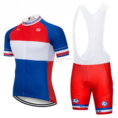 FDJ Cycling Jersey Kit Short Sleeve 2018 Blue White Red