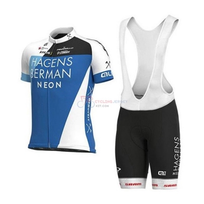 Hagens Berman Axeon Cycling Jersey Kit Short Sleeve 2020 Blue White