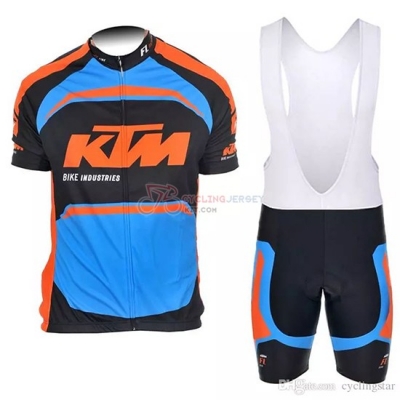 Ktm Cycling Jersey Kit Short Sleeve 2018 Blue Orange