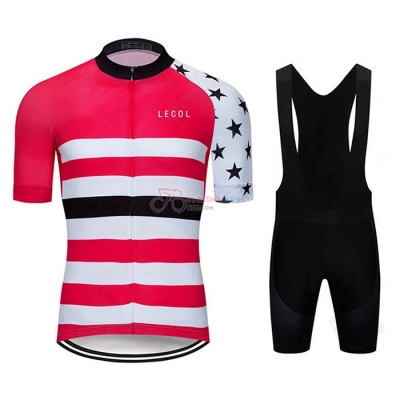 Le Col Cycling Jersey Kit Short Sleeve 2020 Pink White