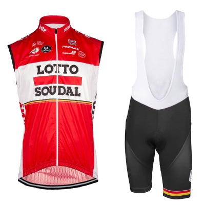 Lotto Soudal Wind Vest 2017 red