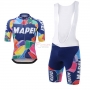 Mapei Short Sleeve Cycling Jersey and Bib Shorts Kit 2017 blue